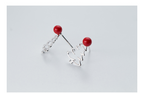 Silver Christmas Earrings with Cute Hat and Tree