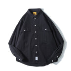 Trendy Loose Long-Sleeved Shirt Jacket for Men & Youth