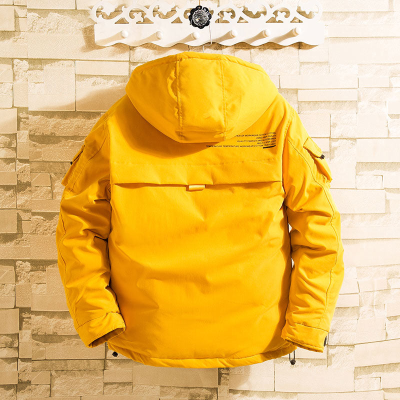 YASUGUOJI 2022 Safari Style Men's Hooded Winter Jacket