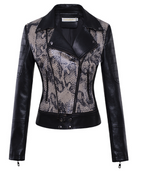 Leather Women's Jacket - Short Blazer Style