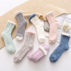 Coral Fleece Plus Fleece Floor Socks