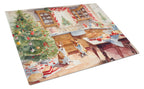 Corgi Christmas Cookies Glass Cutting Board