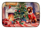 Dachshund Cozy Christmas Dish Drying Mat