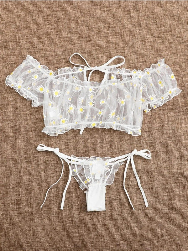 New European and American Lace Lingerie Set (2 Pieces)