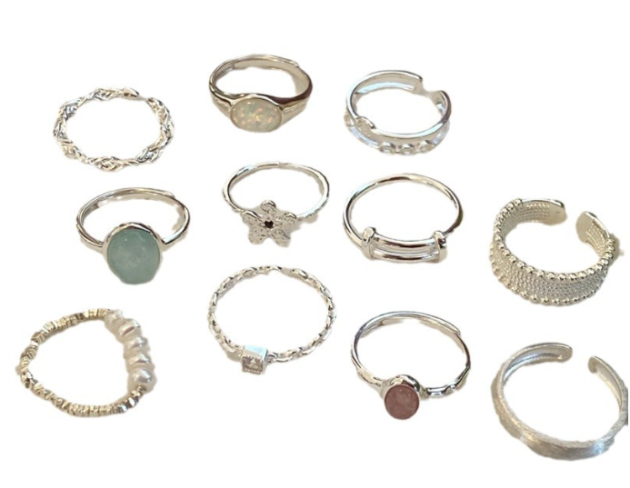 Cross Double Line Ring for Women