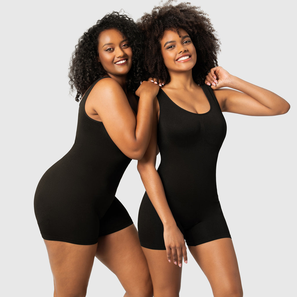Plus Size Women's Sports Bodysuit with Waist Control