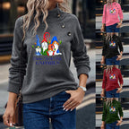 Women's Cartoon Round Neck Loose Long Sleeve Sweatshirt | Streetwear