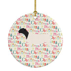 Dorper Sheep Christmas Ceramic Ornament
