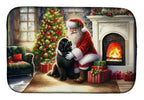 Newfoundland and Santa Claus Dish Drying Mat