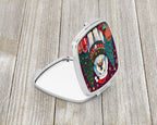 Old English Sheepdog Christmas Compact Mirror