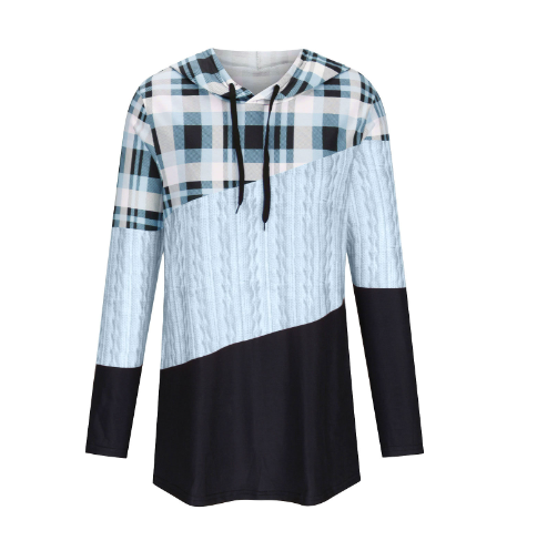 Women's Hooded Long-Sleeved Loose Pullover Sweater | Streetwear