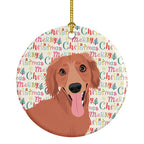 Chihuahua Red #1 Christmas Ceramic Ornament