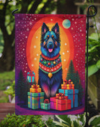 Belgian Sheepdog Holiday Christmas Garden Flag
