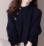 Isabel Blouse - Korean Style Ribbed Knit Sweater