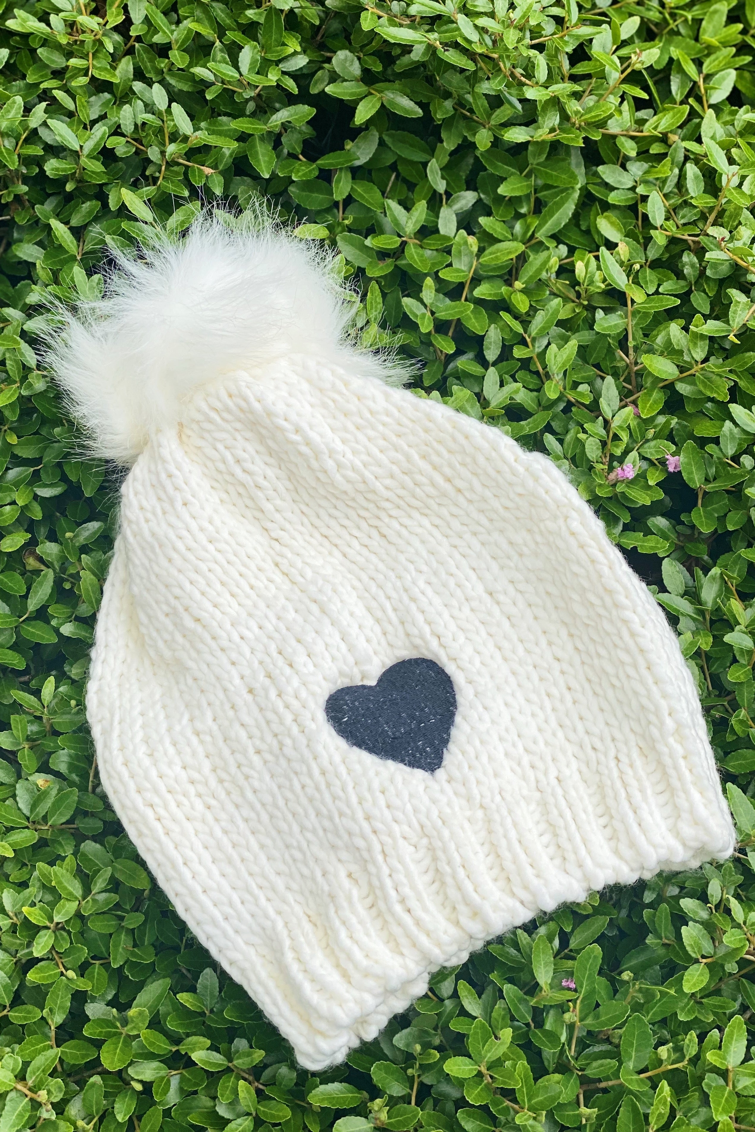 True To Your Heart Cozy Knit Beanie | Embroidered Cap