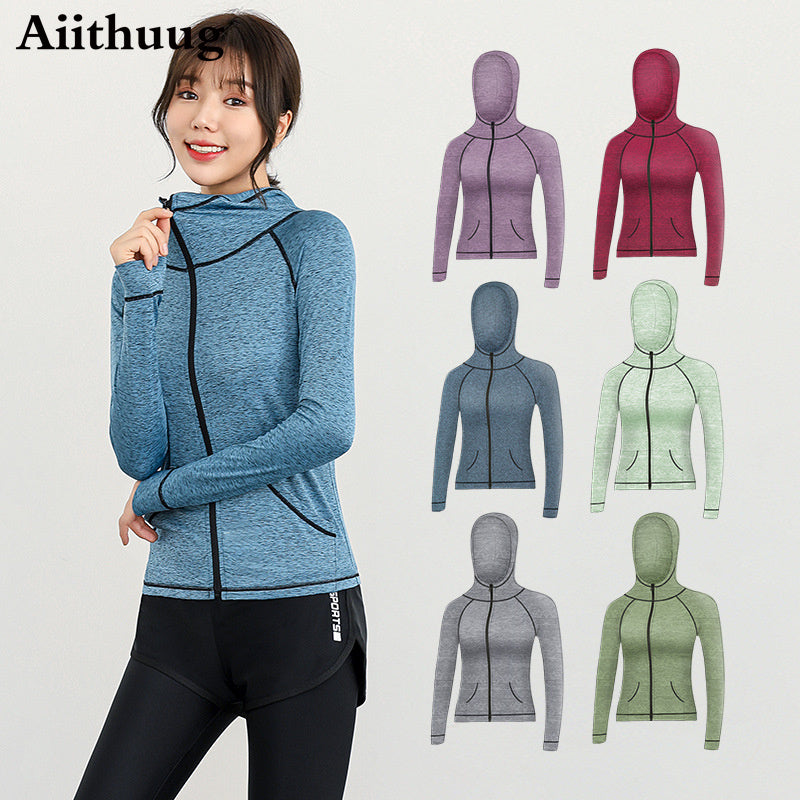 Women's Active Yoga Running Fitness Compression Jacket