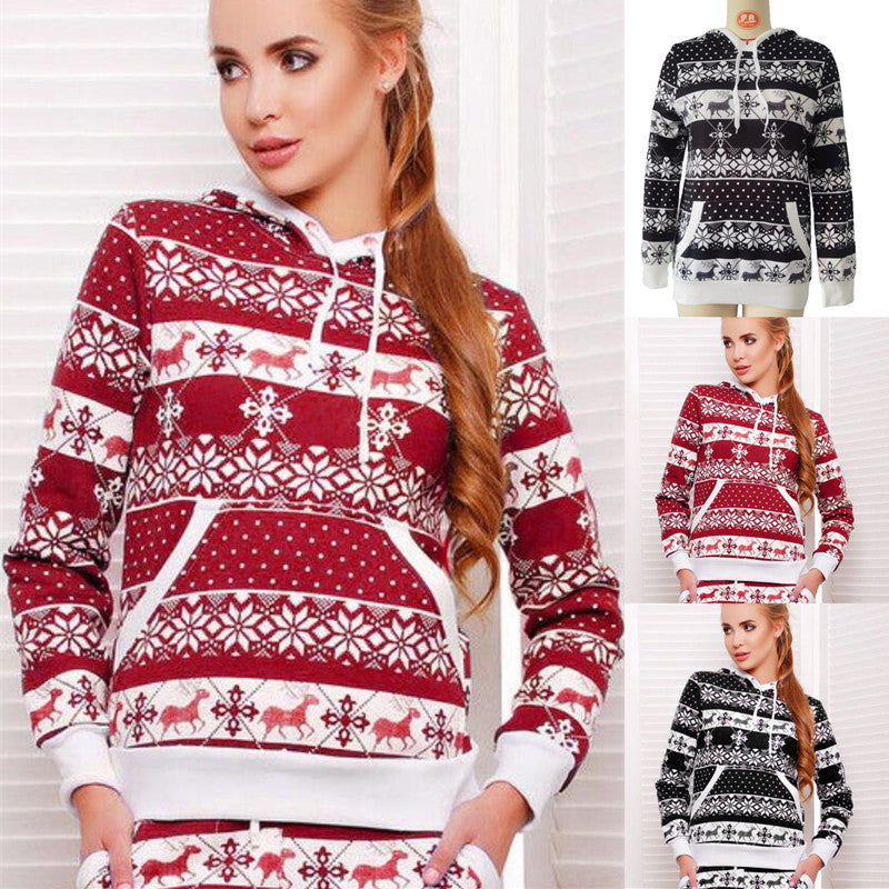 Hooded Long Sleeve Sweater for Women - Autumn/Winter