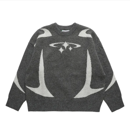 Women's Loose Crewneck Sweater Outside Wear