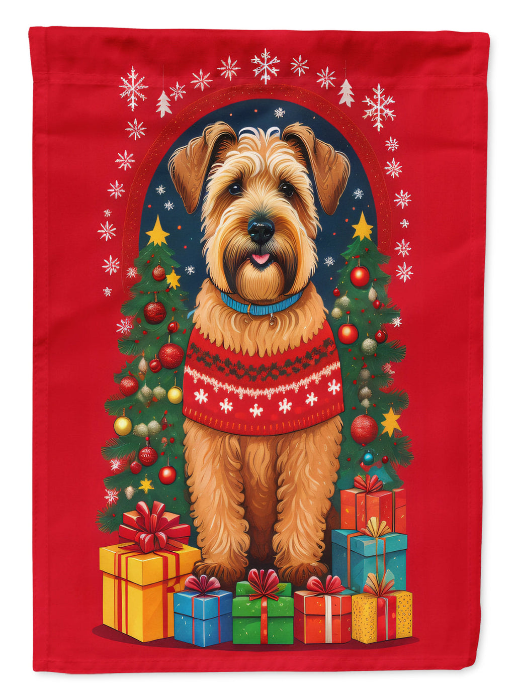 Wheaten Terrier Holiday Christmas Garden Flag