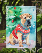 Shar Pei Christmas Garden Flag