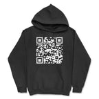 New European And American QR Code Printed Long Sleeved Hoodie | Streetwear