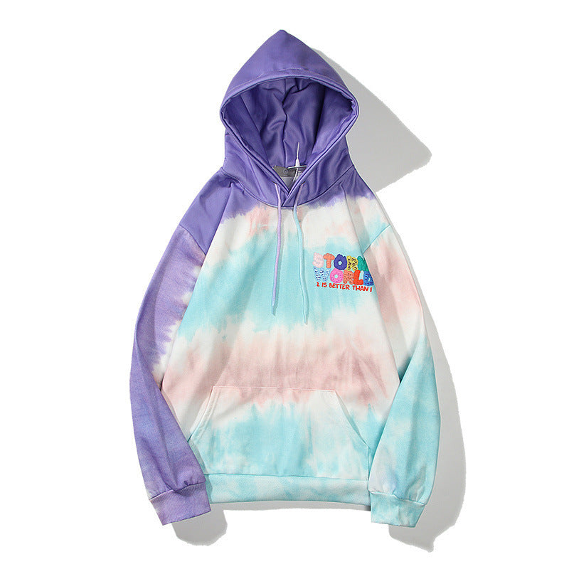 Tie-Dyed Hoodie Sweatshirt | Streetwear