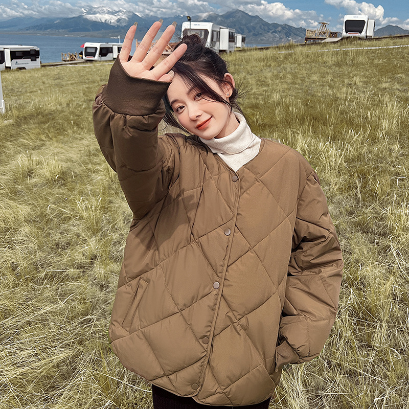 Lightweight Rhombus Down Jacket