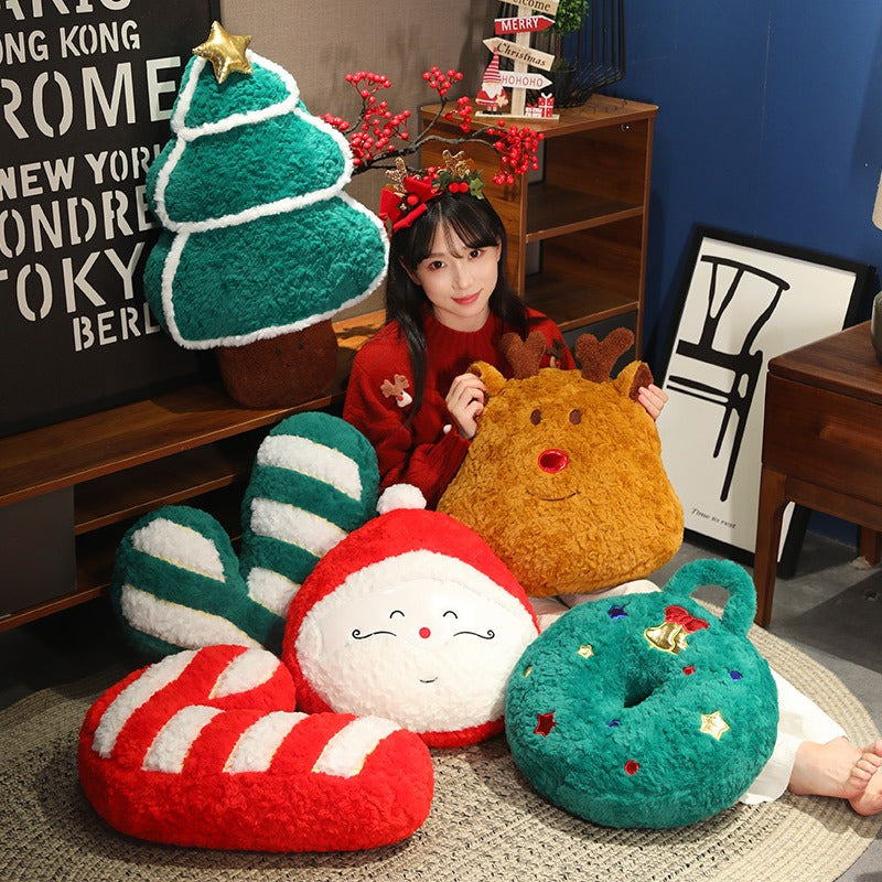 Plush Christmas Tree Pillow Gift Doll