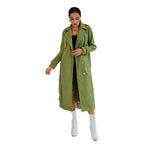 Mid-Length Loose Women's Over-the-Knee Woolen Coat