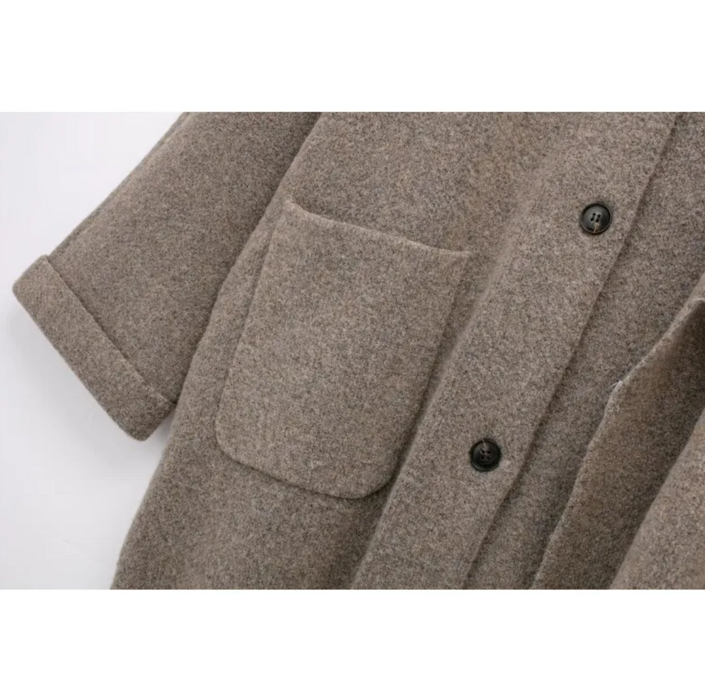 Cozy Knitted Scarf Cape Coat