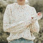 Casual Polka Dot Knitted Sweater