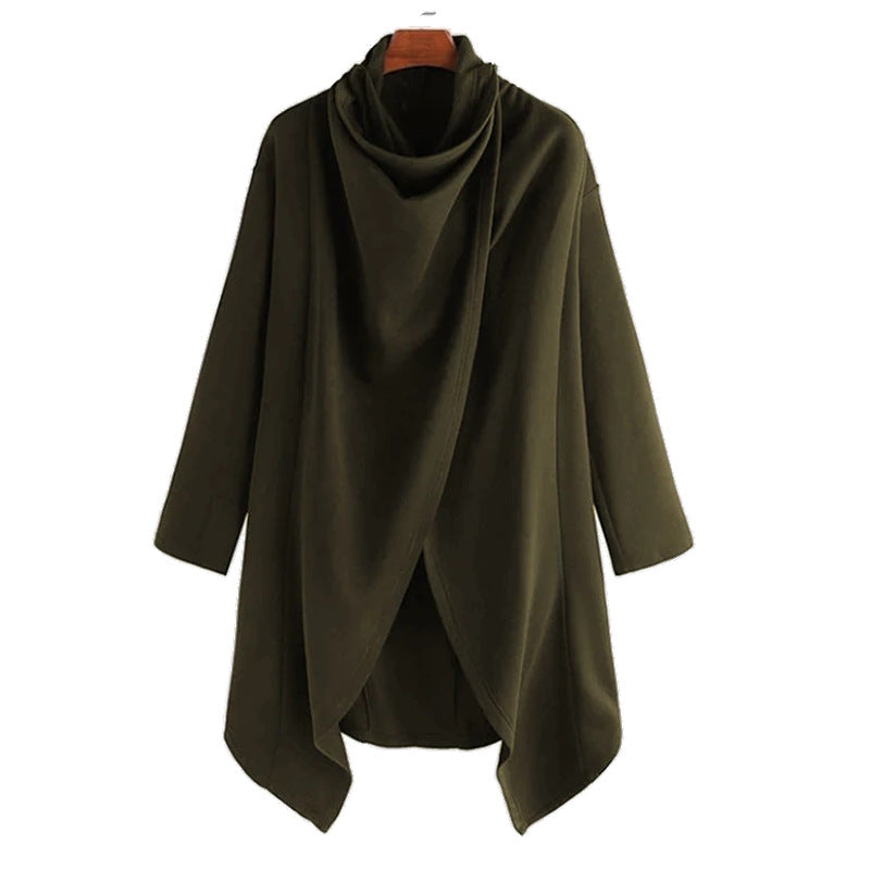 Men's Punk Irregular Trench Coat Fashion Cape
