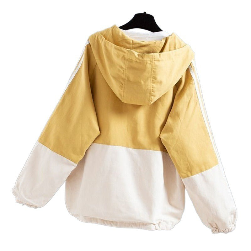 Women's Loose Hooded Utility Jacket for Autumn (One Piece)