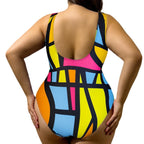 2024 Plus Size Leopard Print High-Waist Bikini Set