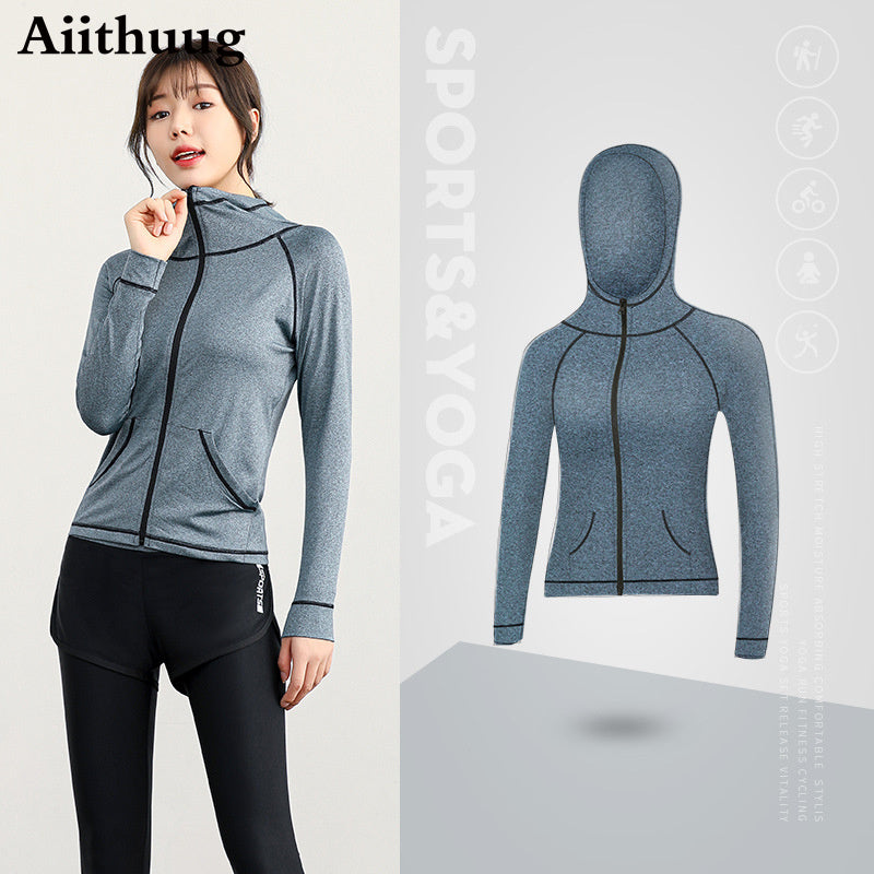 Women's Active Yoga Running Fitness Compression Jacket