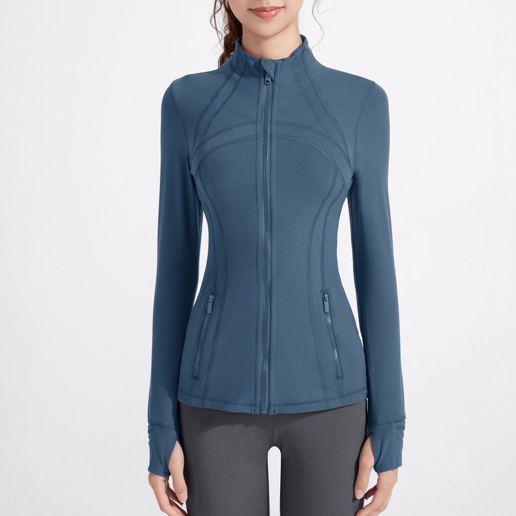 Women’s Stand Collar Zip-Up Sports Jacket