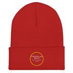Tropical Seas Cuffed Beanie | Embroidered Cap