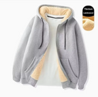 Lamb Wool Zipper Hoodie | Streetwear
