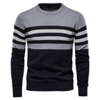 Men's Cotton Striped Pullover Sweater - Plus Size 5XL | Streetwear