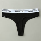 Breathable Cotton Low Waist Thong for Women