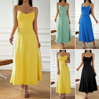 Diyun Women's Solid Color Sexy Camisole Dress 2023