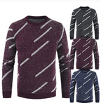 Men's Slim Fit Round Neck Mohair Sweater