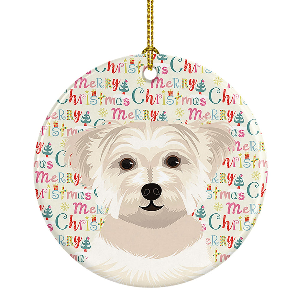 Shih-Tzu Gold #6 Christmas Ceramic Ornament