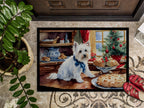 Westie Christmas Cookies Doormat