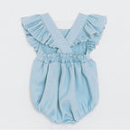 Cotton Linen Triangle Bodysuit for Girls (Romper)