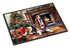 Basset Hound Cozy Christmas Doormat