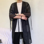 Loose Thin Windbreaker with Split Sleeves