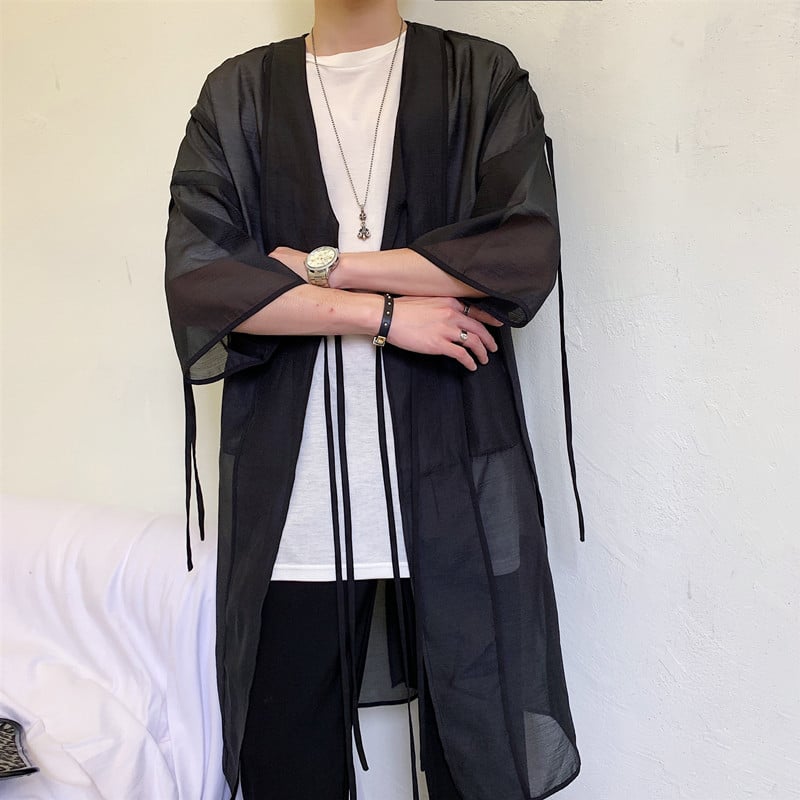 Loose Thin Windbreaker with Split Sleeves