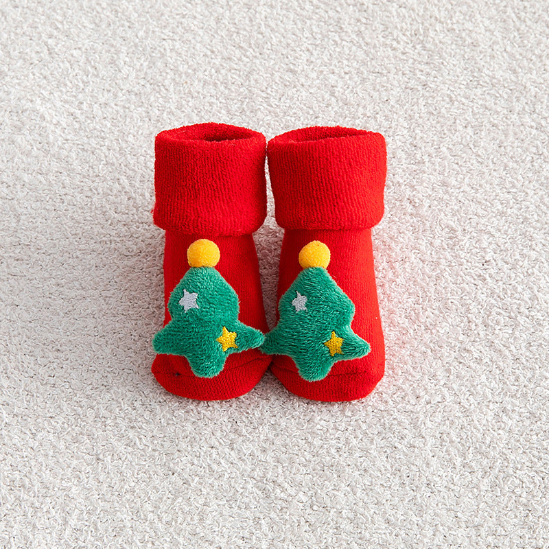 Christmas Non-slip Dotted Rubber Floor Socks