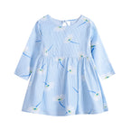 Floral Cotton Long Sleeve Dress for Children